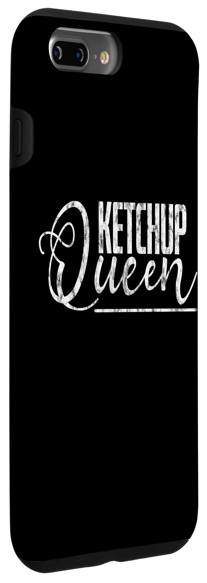 iPhone 7 Plus/8 Plus Ketchup Queen Pattern Phone Case - Cute Food Themed Protective Cover for Women Girls - Perfect for Daily Use, School, Work & Travel