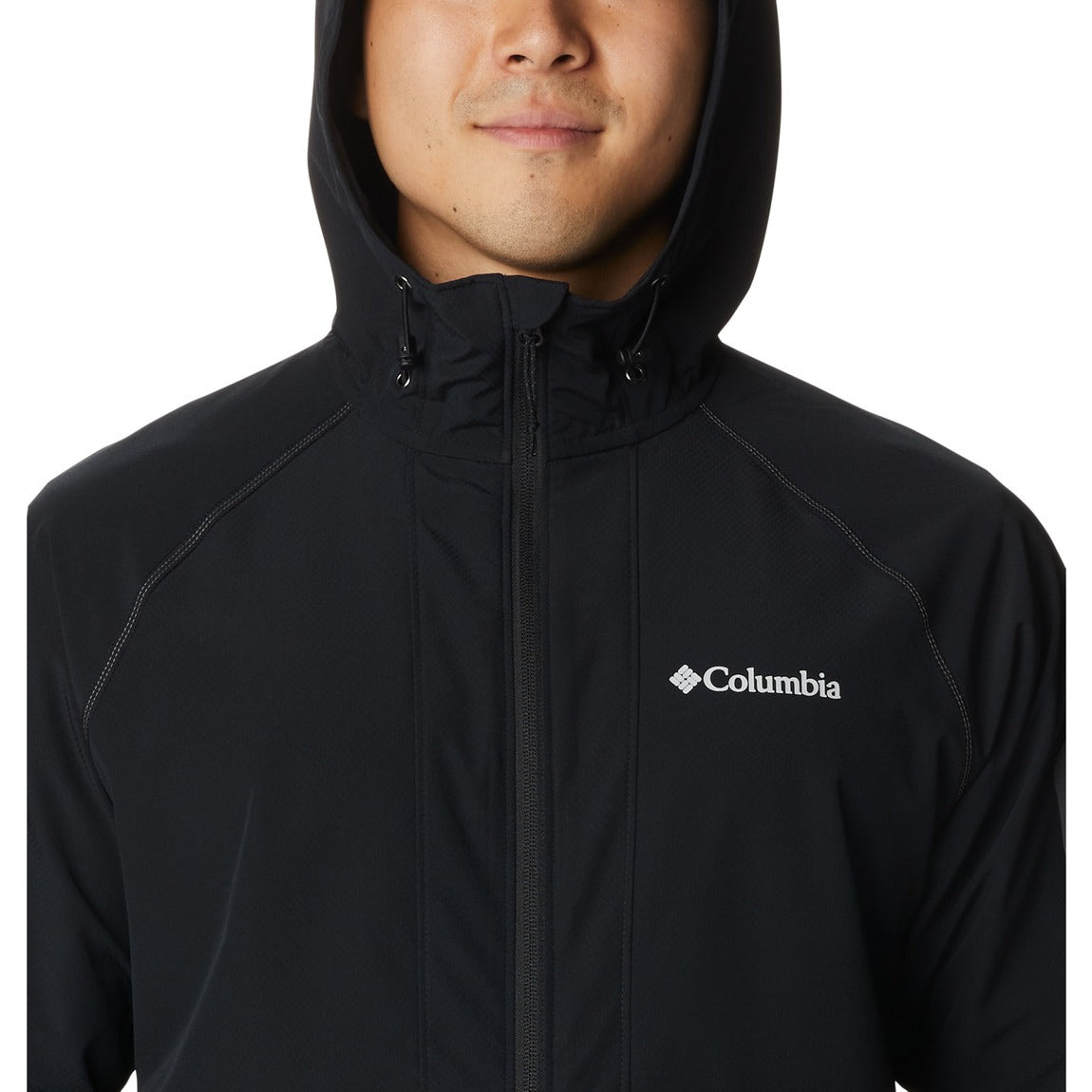 Columbia Men's Tall Heights™ Hooded Softshell Jacket - Water-Resistant & Windproof Outdoor Jacket for Hiking, Camping & Winter Activities