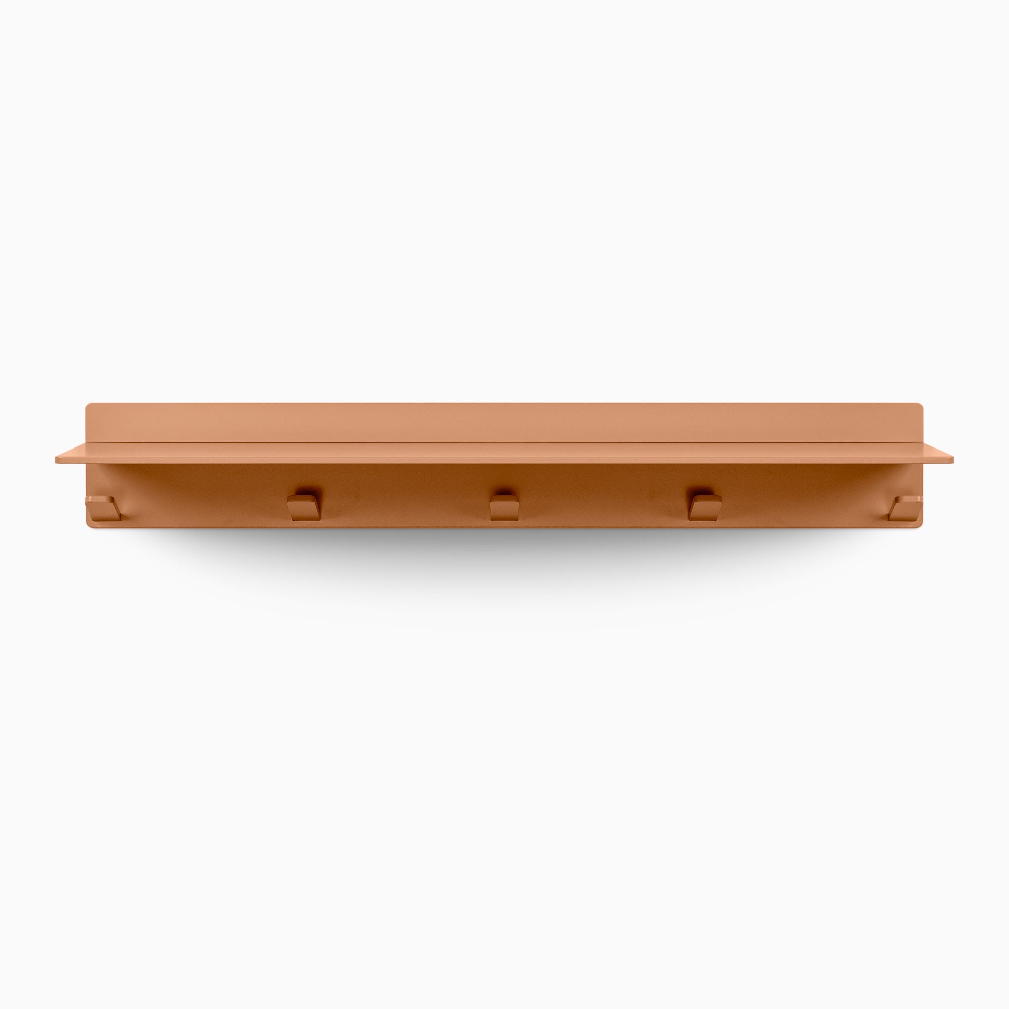 Tromso Steel Floating Shelf & Coat Rack - Modern Wall Mounted Storage for Entryway, Living Room, Bedroom | Space Saving Home Organization Solution