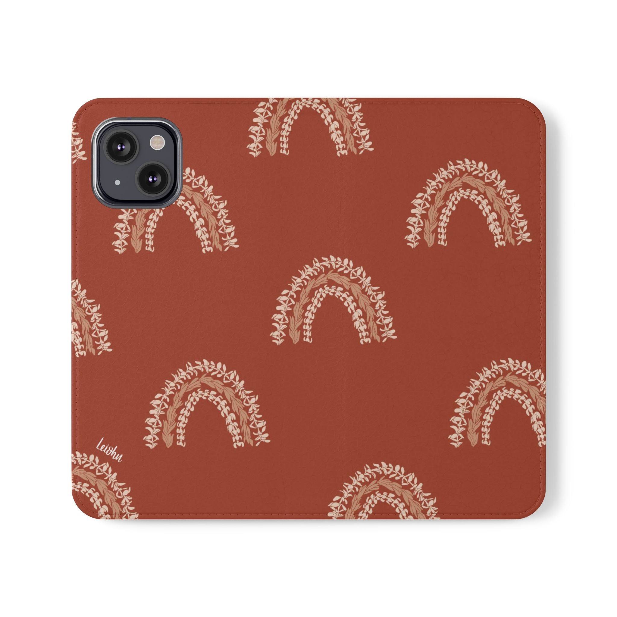 Ānuenue Lei Folio Case - Premium Hawaiian Flower Design Protective Cover for iPad, Tablet, and E-Reader - Perfect for Travel, Work, and Everyday Use
