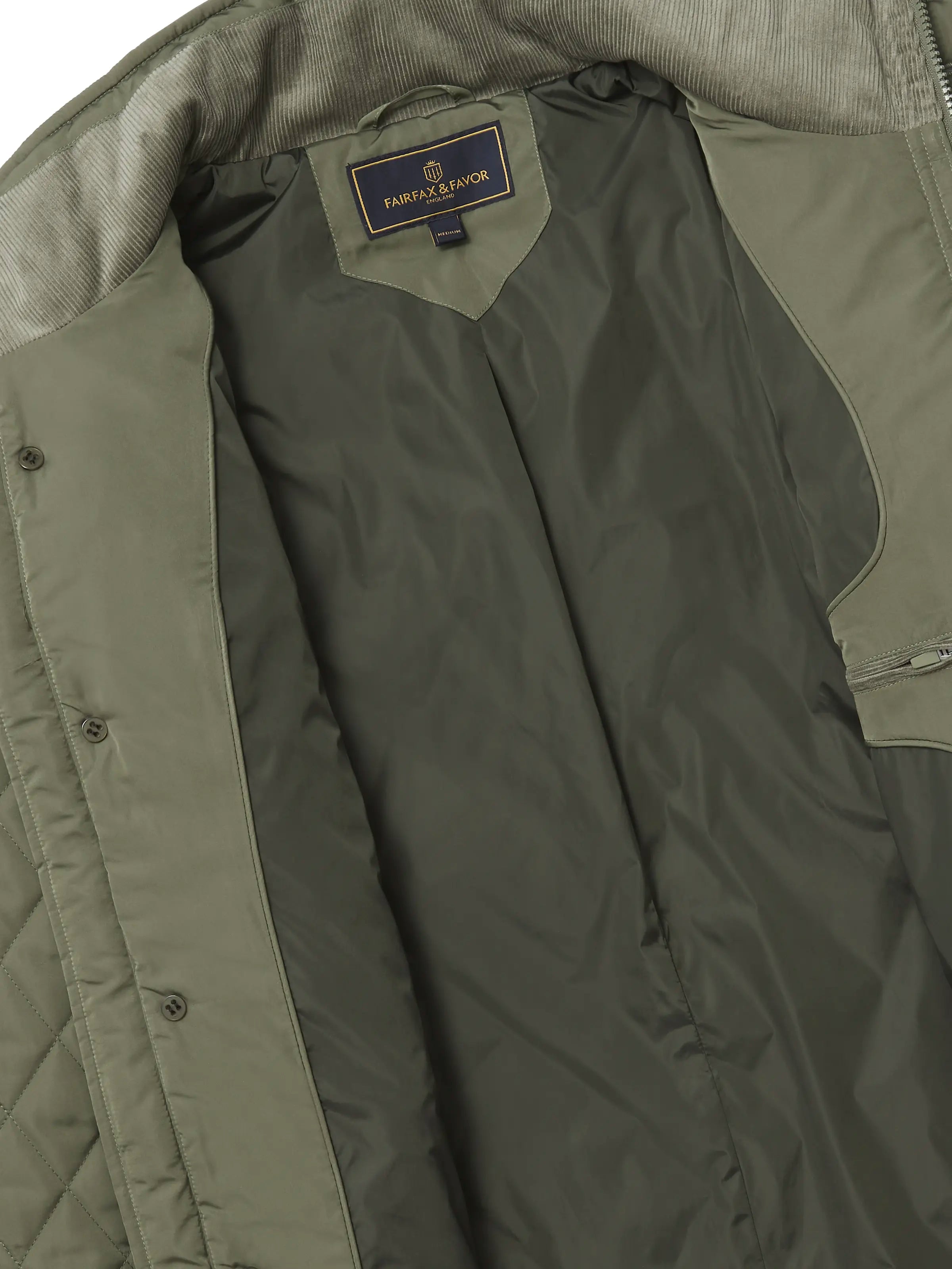 George Women's Quilted Jacket in Sage Green - Lightweight & Stylish Outerwear for Fall & Winter Fashion