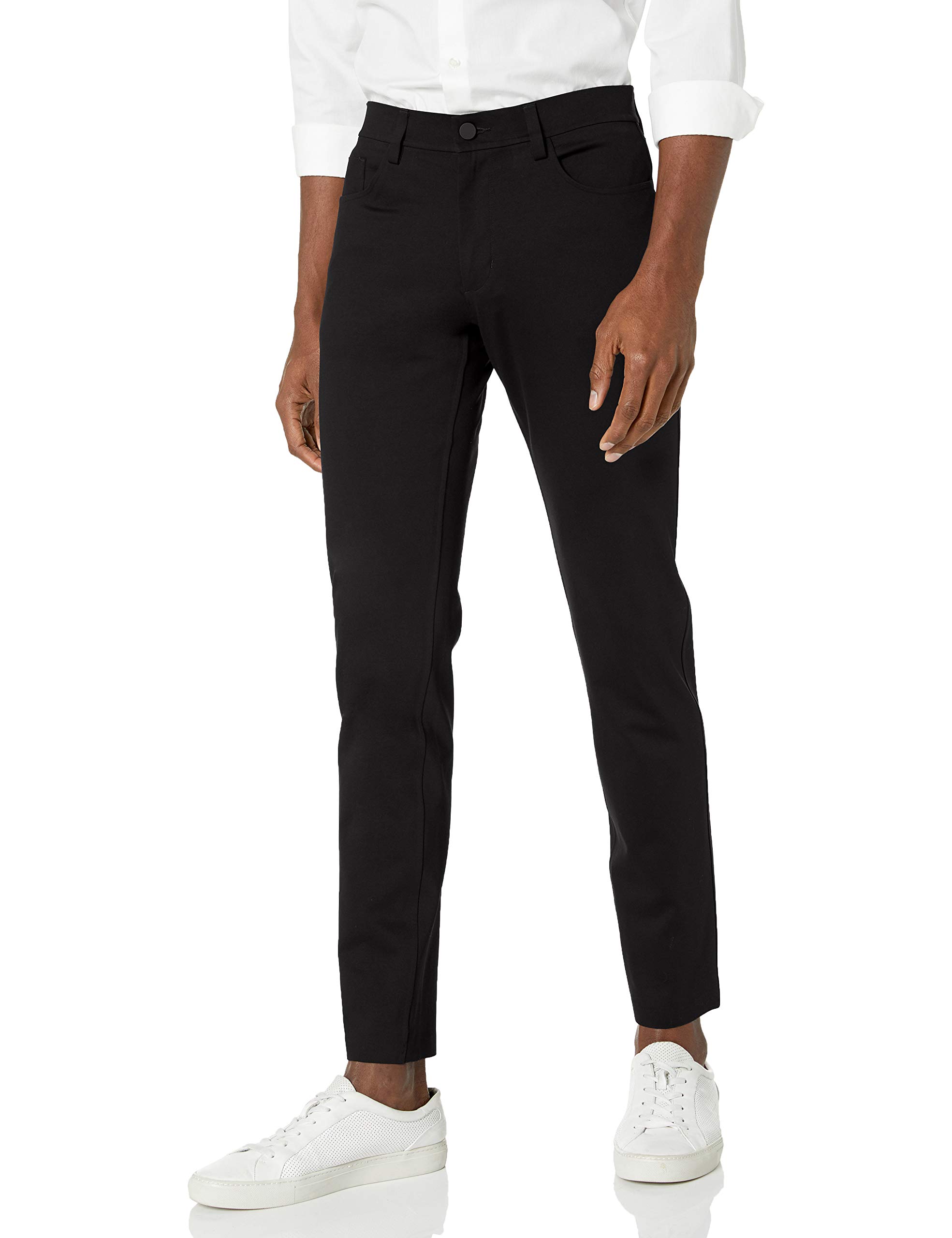 Theory Men's Stretch Slim Fit Tech Pants - Comfortable Office & Travel Dress Pants for Business Casual Wear