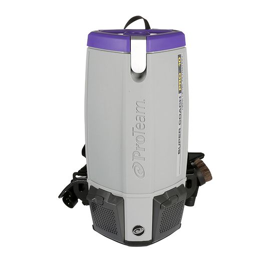 ProTeam 107475 Super Coach Pro 10 HEPA Backpack Vacuum Cleaner with OS1 Kit - Lightweight Commercial Cleaning for Schools, Offices & Hotels