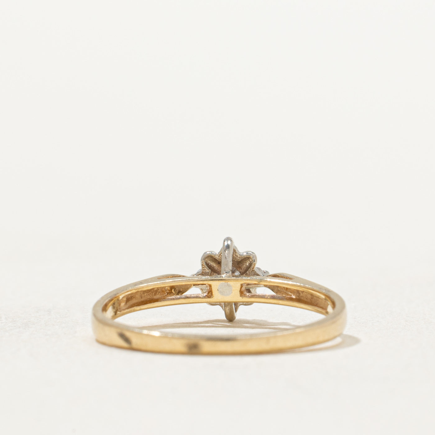 0.025ctw Cluster Diamond Ring for Women - Size 3.5 - Elegant Wedding, Engagement & Anniversary Gift - Perfect for Bridal Jewelry & Special Occasions