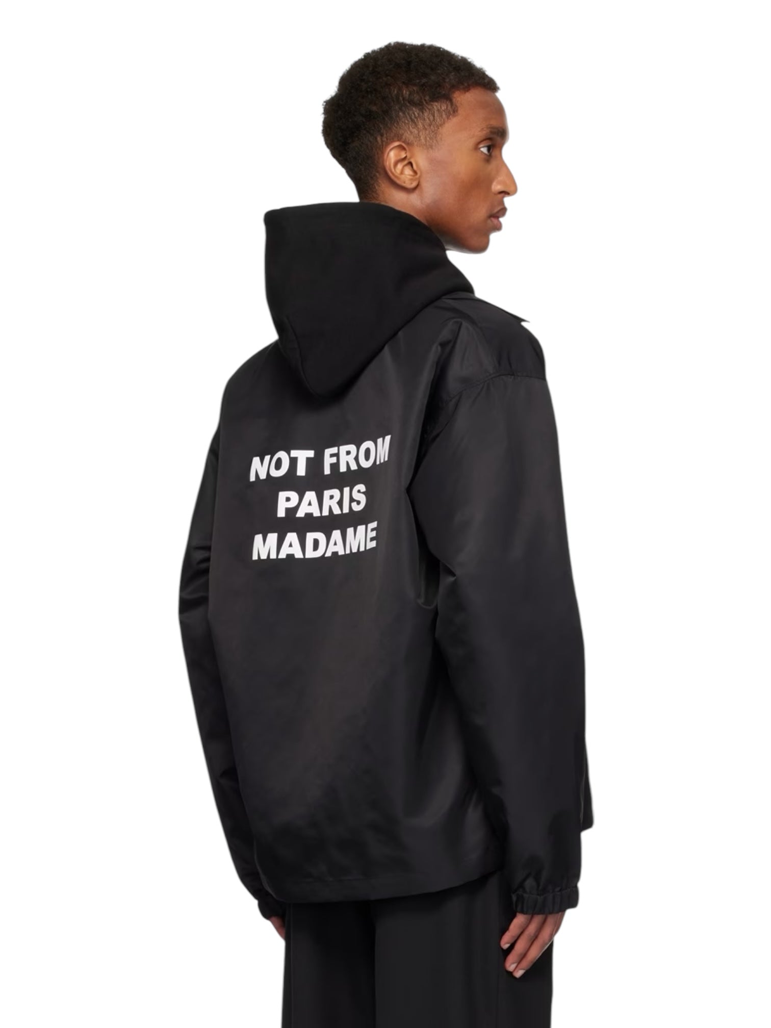 Funny Monsieur Perm JT183 PA014 BL Black Jacket - Stylish Men's Outerwear for Casual Wear, Parties & Night Out