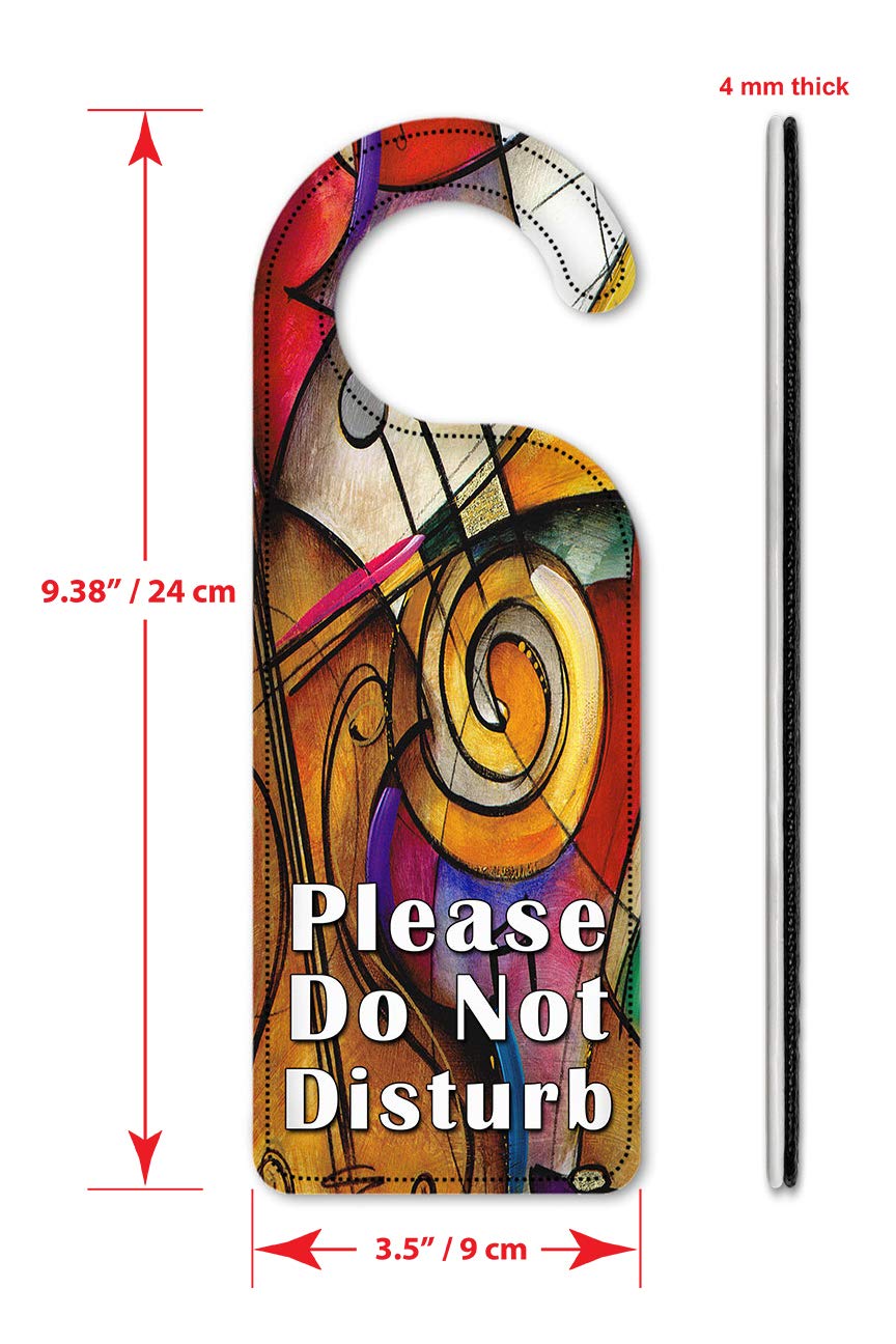 Art Plates Do Not Disturb Door Hanger Sign - Keyboard Style - Perfect for Home Office, Hotel Rooms & Privacy Needs