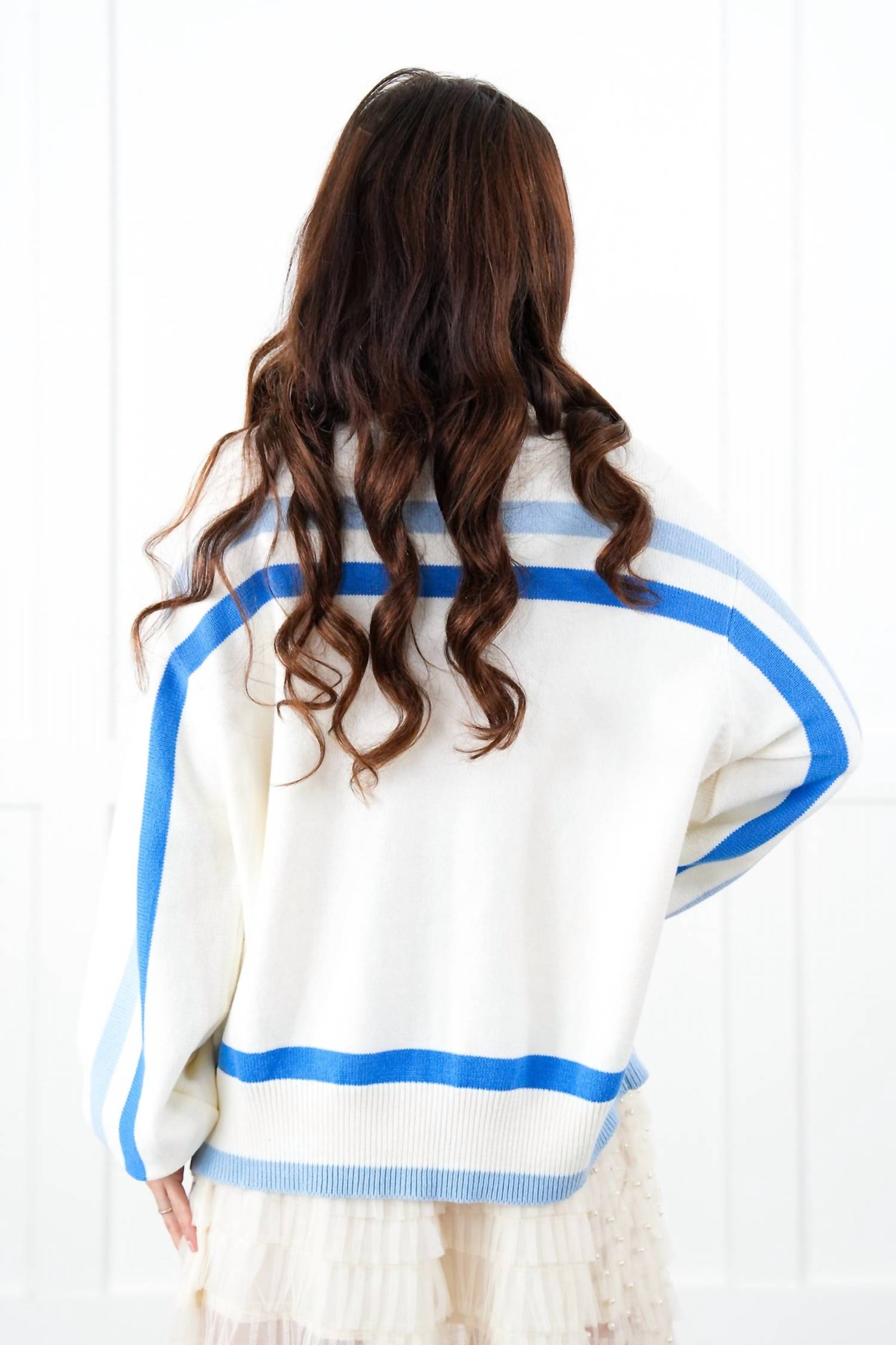 Get Lit Menorah Stripe Sweater in White - Hanukkah Holiday Sweater for Men & Women - Perfect for Jewish Celebrations and Winter Festivities
