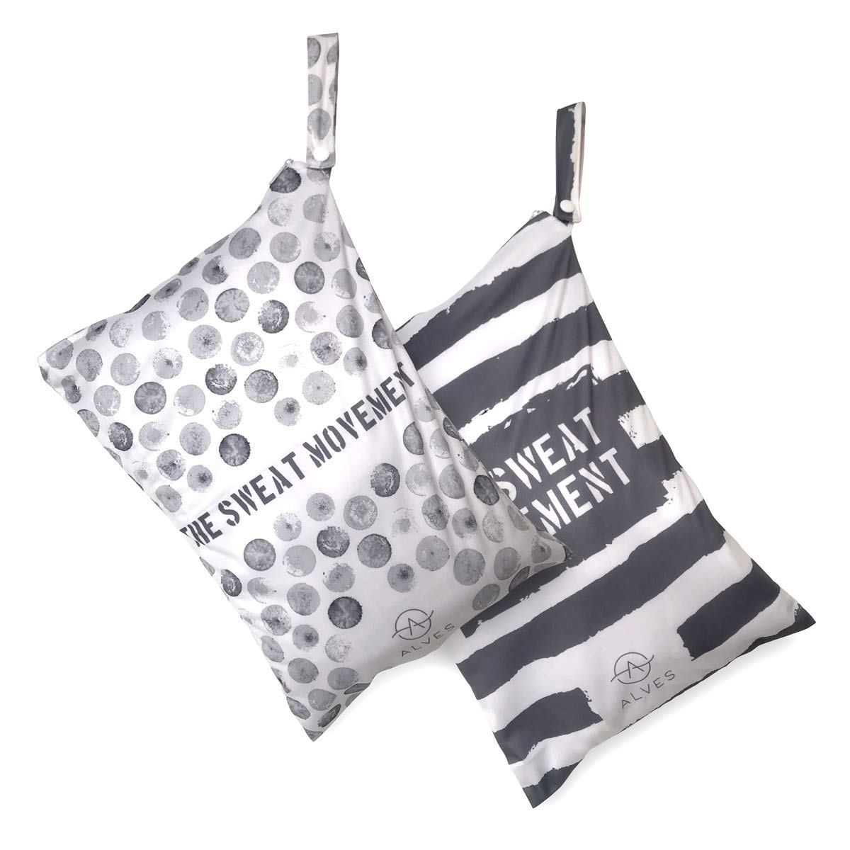 2-Pack Washable Reusable Waterproof Gym Bags for Wet Clothes & Swimsuits - Sports Laundry Bag for Washing, Travel & Yoga - Perfect for Pool, Beach & Workout Gear Storage