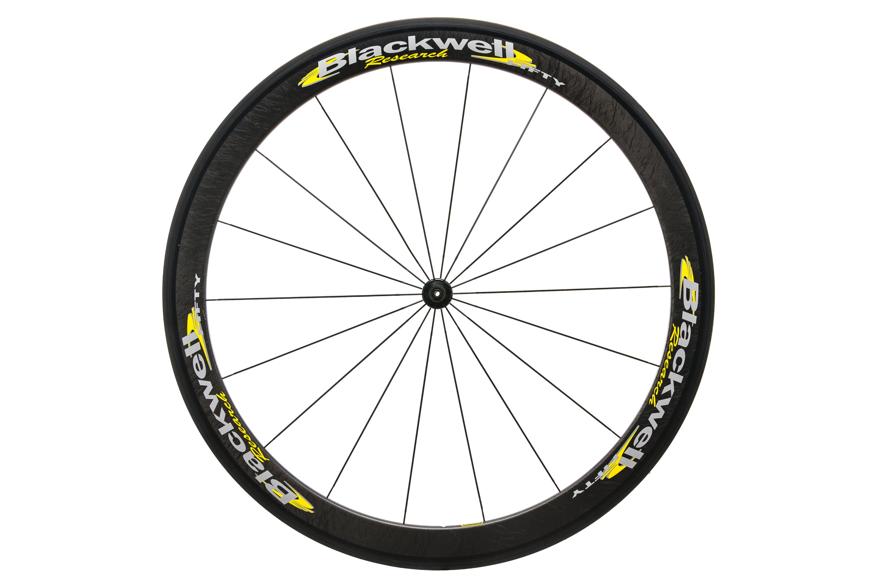 Blackwell Research Fifty Carbon Tubular 700c Front Wheel - Lightweight Carbon Fiber Road Bike Wheel for Racing & Performance Cycling