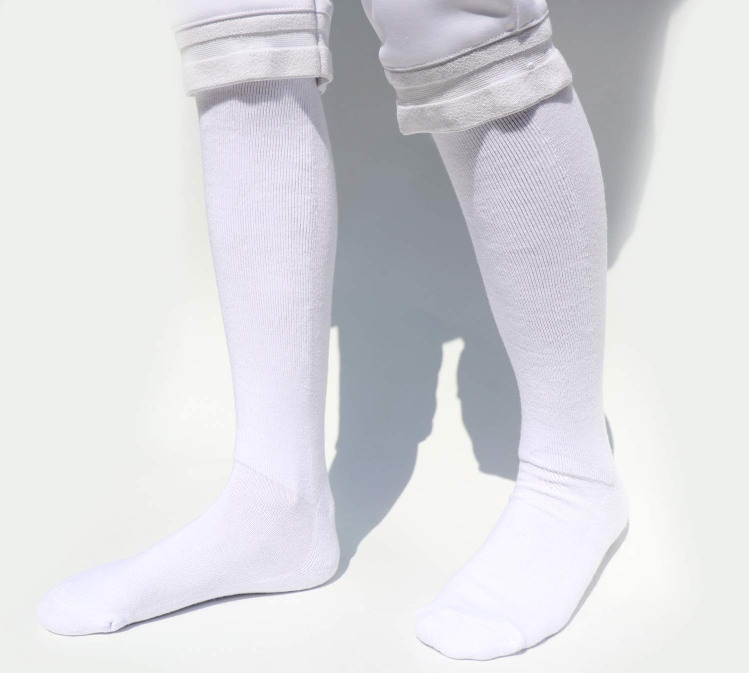 LEONARK Fencing Socks for Epee, Sabre & Foil - Breathable Cotton Protective Socks for Men, Women & Kids - Perfect for Fencing Training, Competitions & Sports Events