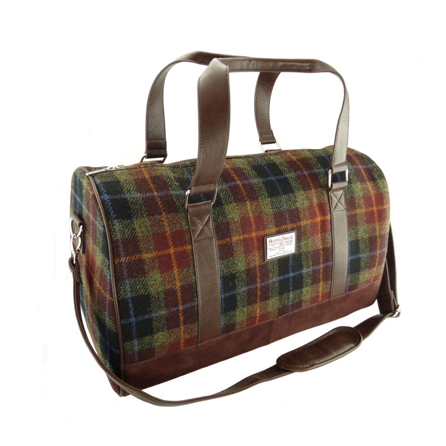 Harris Tweed Weekend Bag - Stylish & Durable Travel Duffel for Men & Women [6 Colors] - Perfect for Business Trips, Gym & Weekend Getaways