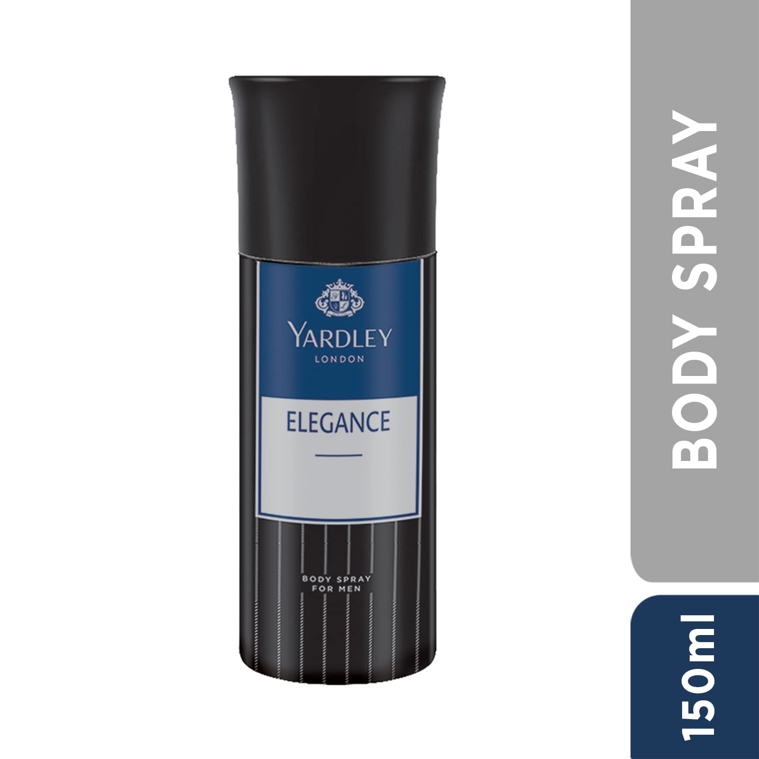 Yardley London Elegance Body Spray for Men - Sophisticated Spicy Scent, Masculine Cologne & Deodorant, 150ml | Long-Lasting Freshness for Work, Gym & Everyday Use