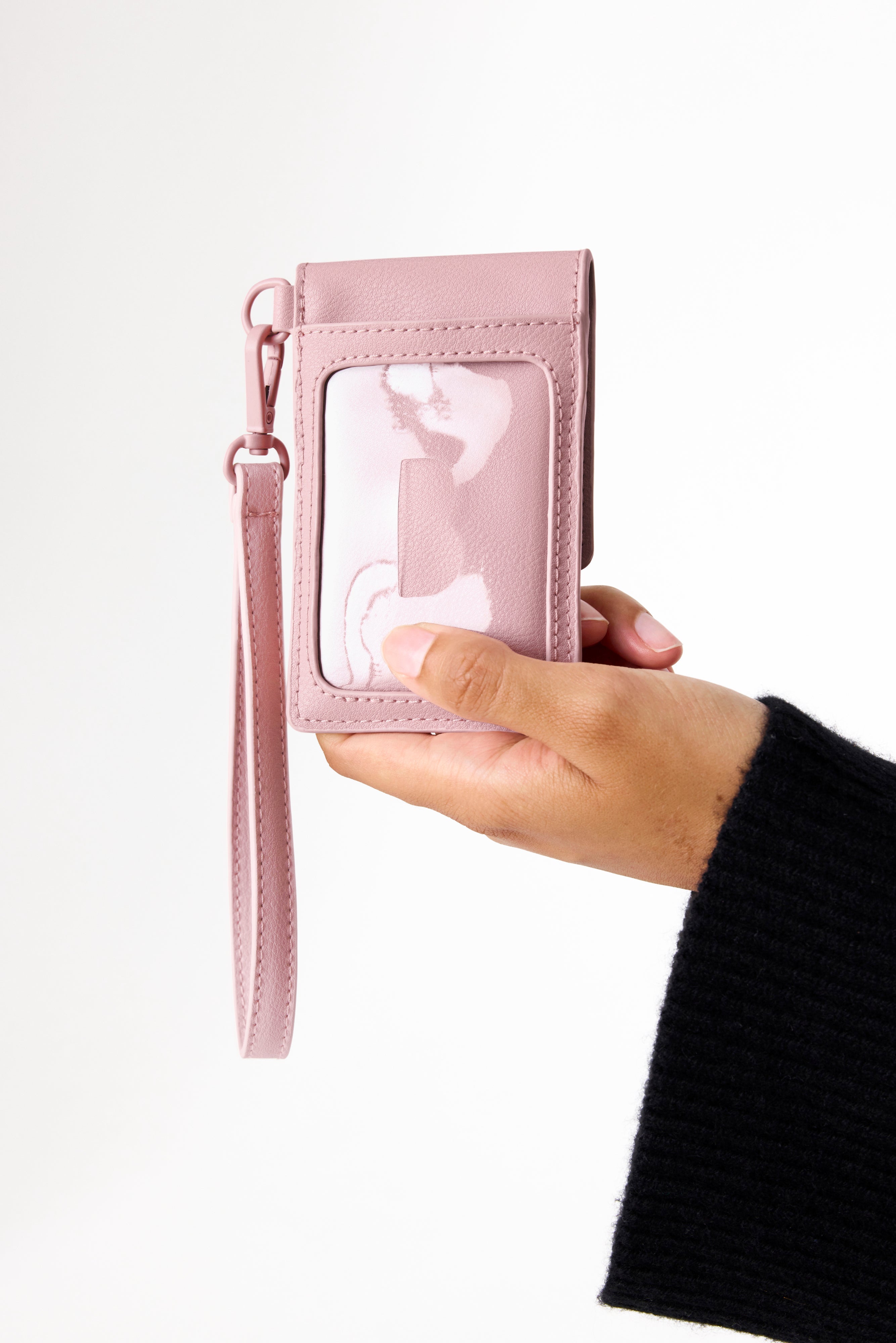 Atlas Pink ID Wristlet - Slim RFID Blocking Wallet for Women - Perfect for Travel, Work & Everyday Use