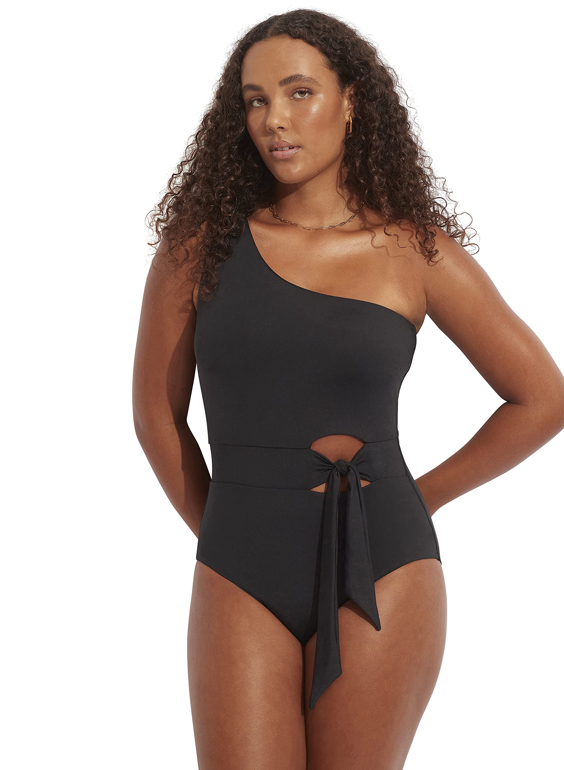 Seafolly Women's One Piece Swimsuit with Shoulder Straps - Stylish & Comfortable Bathing Suit for Beach, Pool, and Vacation