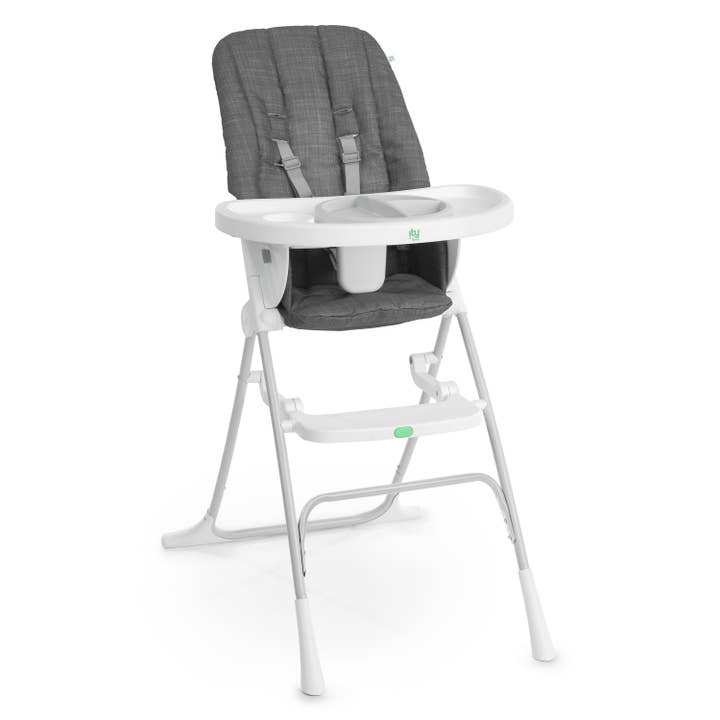 Ingenuity Sun Valley Compact Highchair - Portable Baby High Chair for Travel & Home Use - Lightweight, Foldable & Easy to Clean - Perfect for Dining, Restaurants & Outdoor Activities