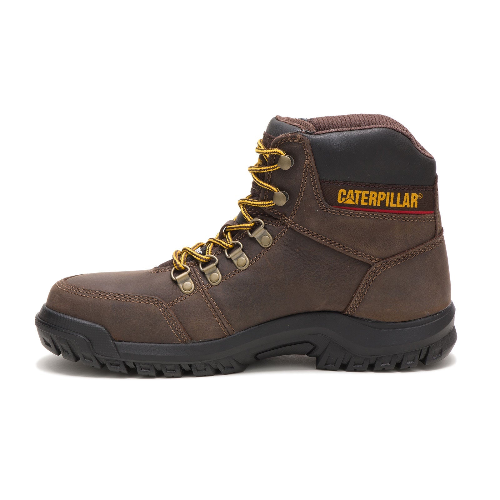 Men's Brown Steel Toe Work Boots - OSHA Approved Safety Shoes for Construction, Warehouse & Outdoor Work