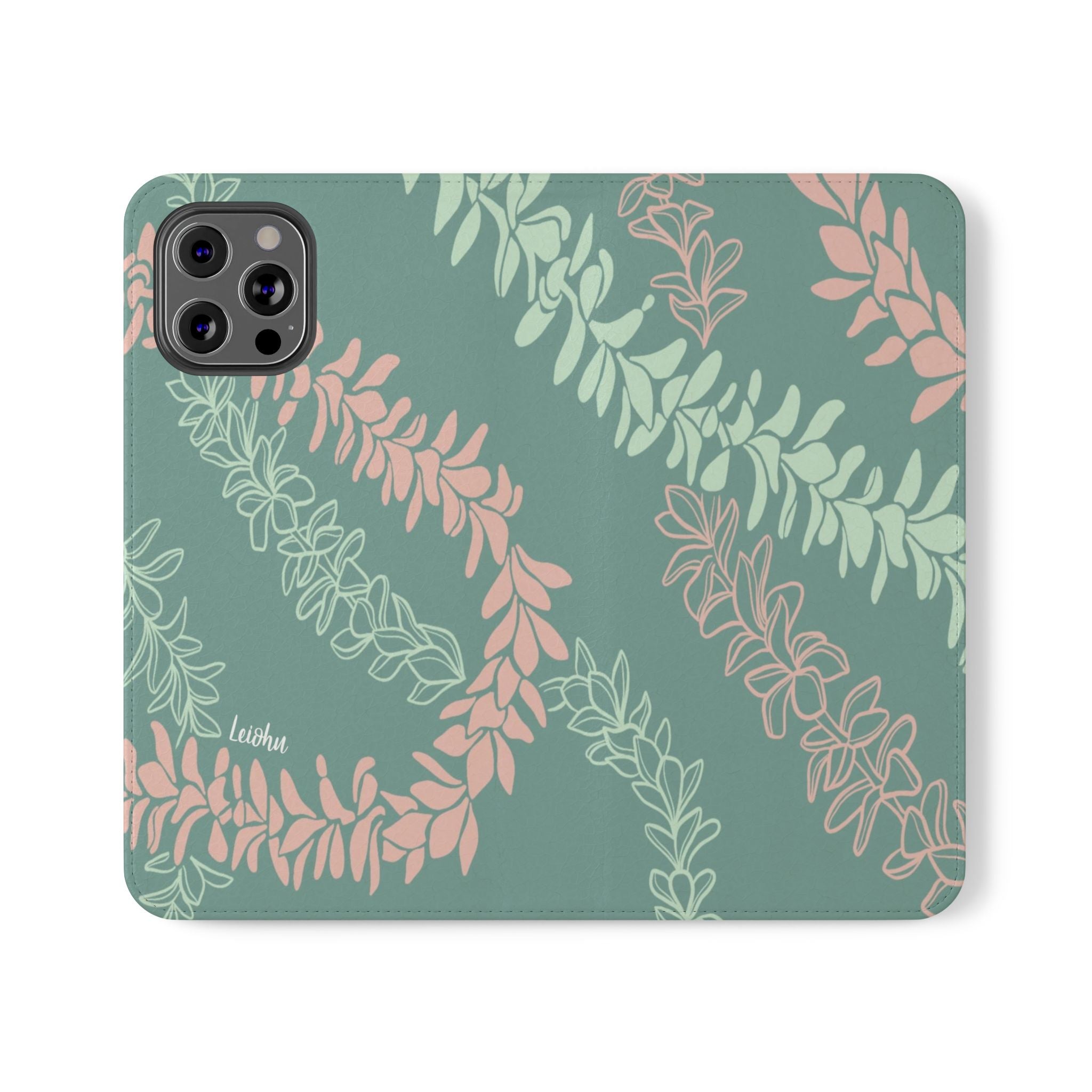 Groovy Pua Melia Folio Case for iPad - Premium PU Leather Protective Cover with Hand Strap, Stand Function & Card Slots - Perfect for Work, Travel & School