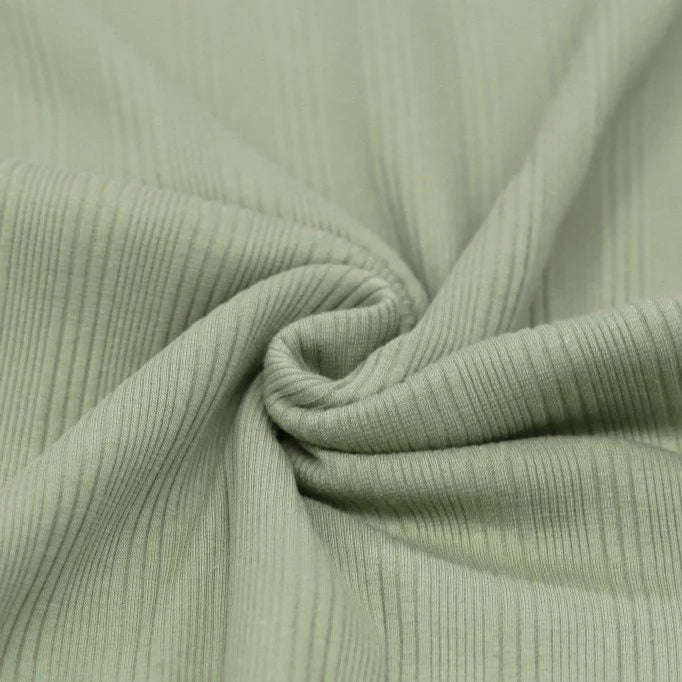 Irregular Rib Knit Sweater - Dusty Green Women's Pullover | Cozy Casual Wear for Fall & Winter | Perfect for Layering, Office & Weekend Outfits