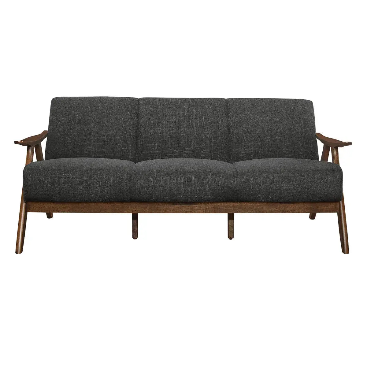 Damala Collection 1138 Dark Grey Sofa Set - Modern Living Room Furniture for Home & Office Comfort
