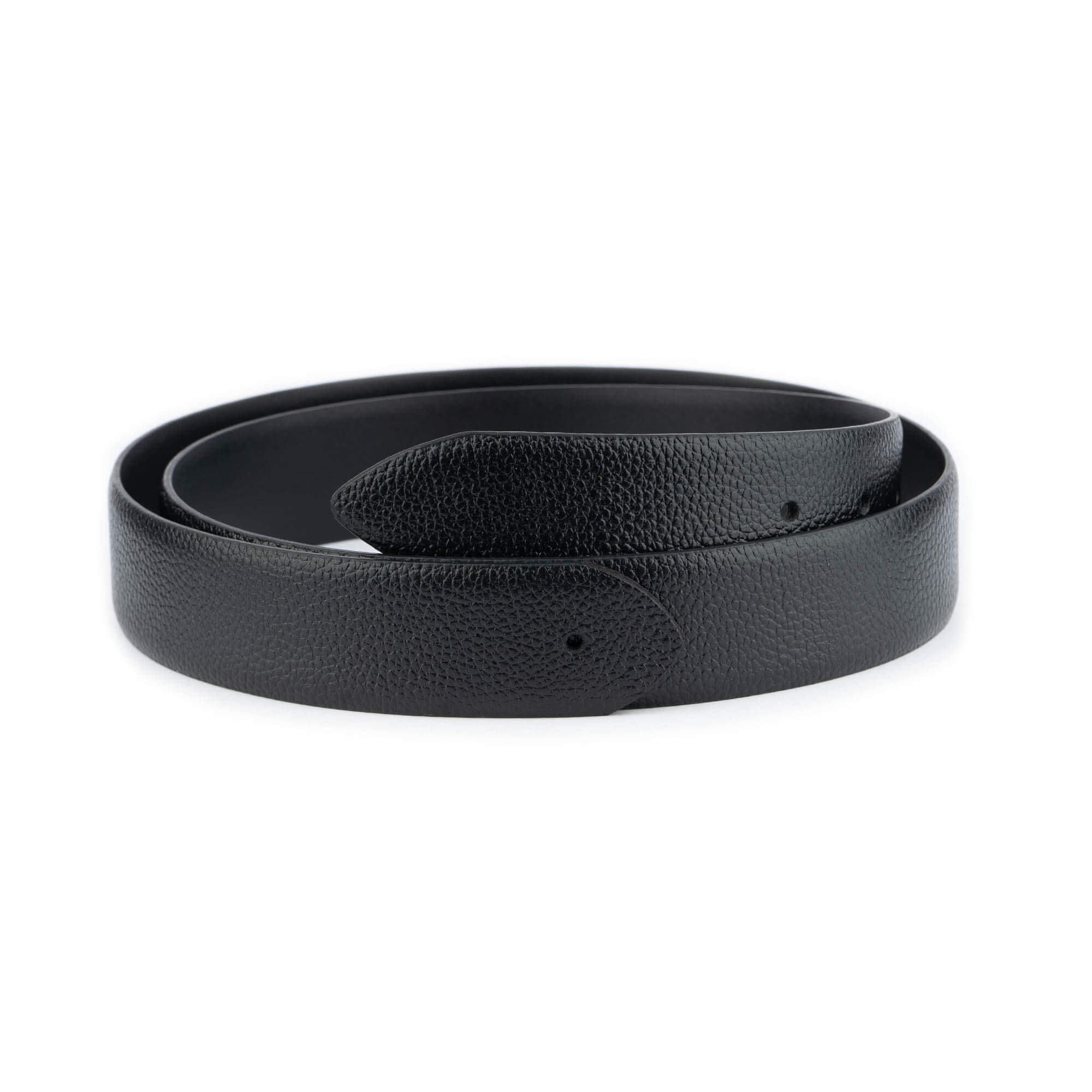 Genuine Black Pebble Leather Belt Strap Replacement for Cartier Men's Watch - Perfect for Business, Casual & Formal Occasions
