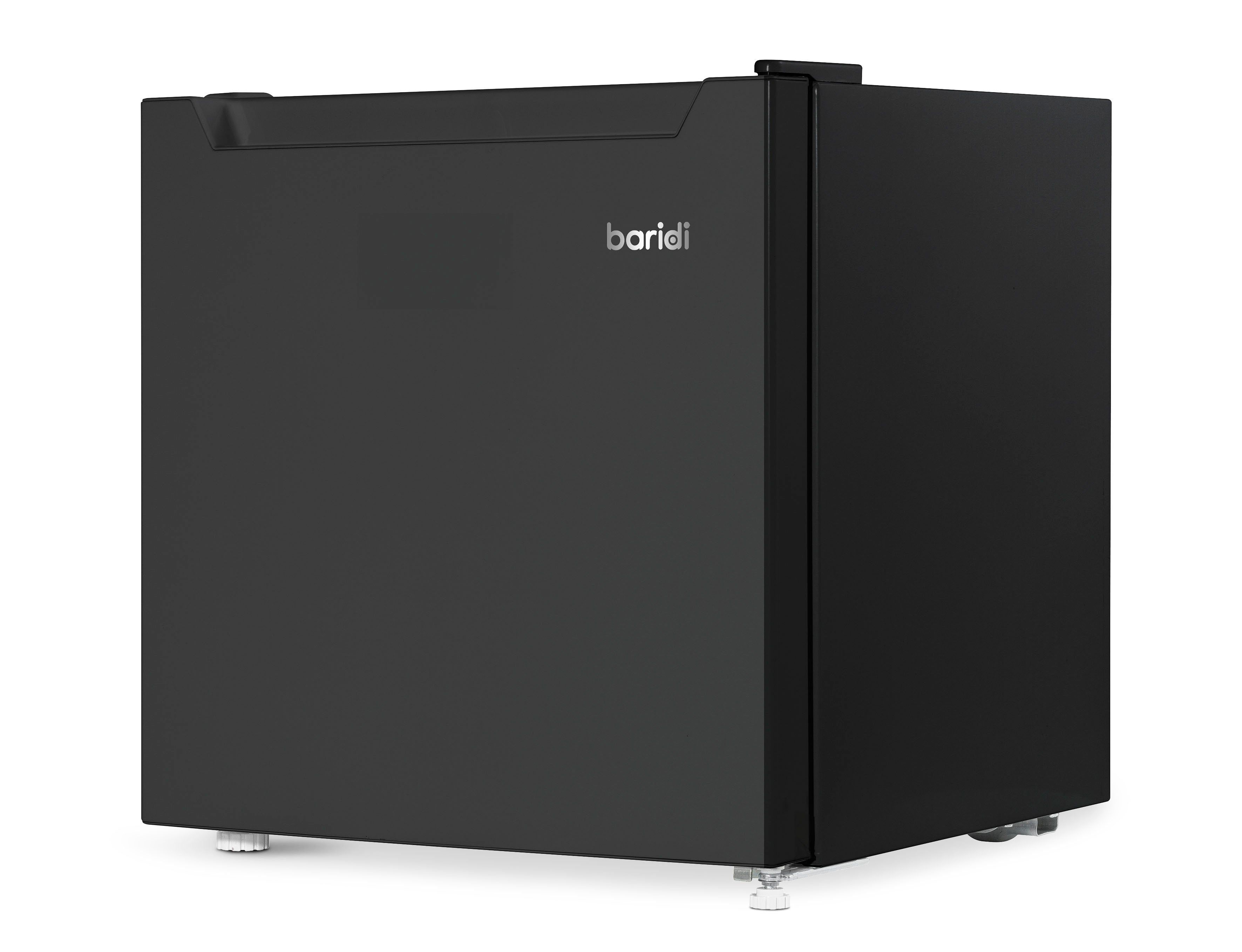 Baridi 46L Mini Fridge with Freezer Compartment - Adjustable Temperature Thermostat - Perfect for Dorm, Office, Bedroom & Small Spaces - Compact Tabletop Refrigerator for Beverages, Snacks & Beauty Products