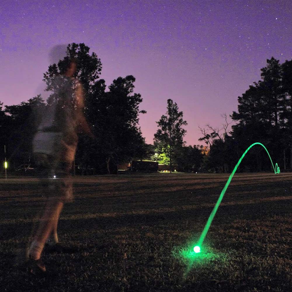LED Golf Balls 6-Pack - Glowing Golf Balls with Internal Lights for Night Play