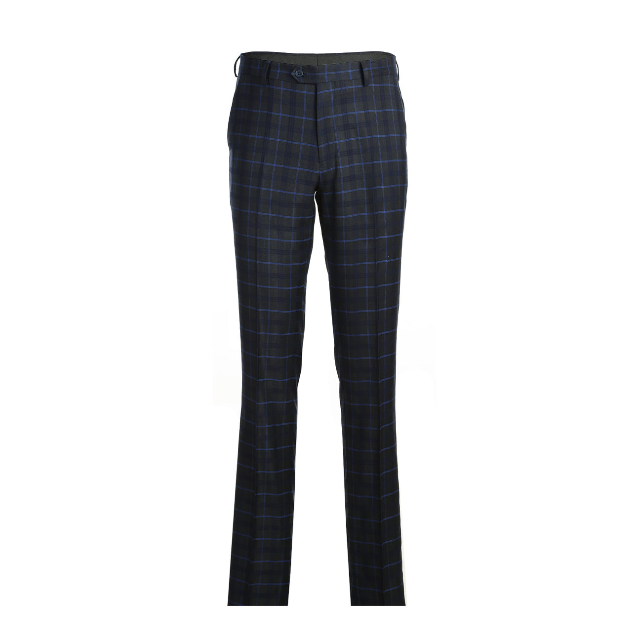 Renoir Blue Alessandro Vitello Slim Fit Checked Suit for Men - Blue 293 27 | Business Attire & Formal Events | Office Wear & Wedding Suits