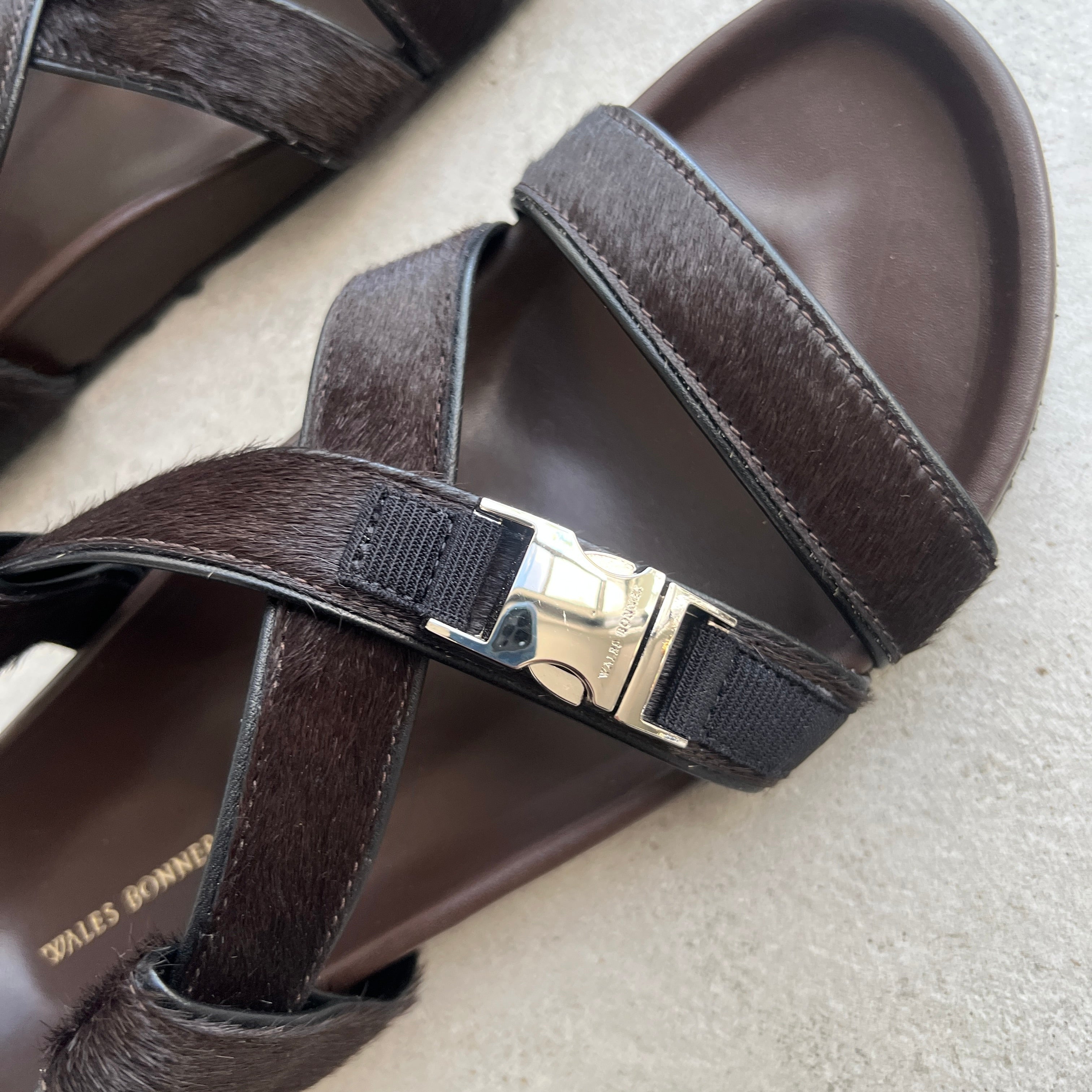 Premium Dark Brown Pony Slide Sandals - Comfortable & Stylish for Women, Girls - Perfect for Beach, Pool, Casual Outings & Summer Fashion