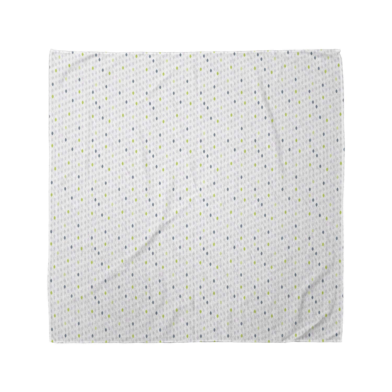 Ambesonne Minimalist Bandana - Soft Oval Polka Dots Unisex Head Scarf & Neck Tie for Men Women - Perfect for Outdoor Activities, Music Festivals, and Fashion Accessories