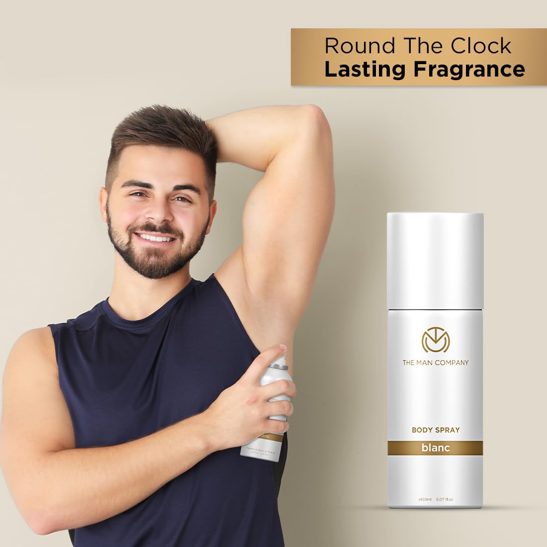 The Man Company Blanc Lemon Deodorant for Men - 150ml | Long-Lasting Fragrance Body Spray | Fresh Scent for Daily Use | Ideal Gift for Him | Perfect for Work, Gym & Outdoor Activities
