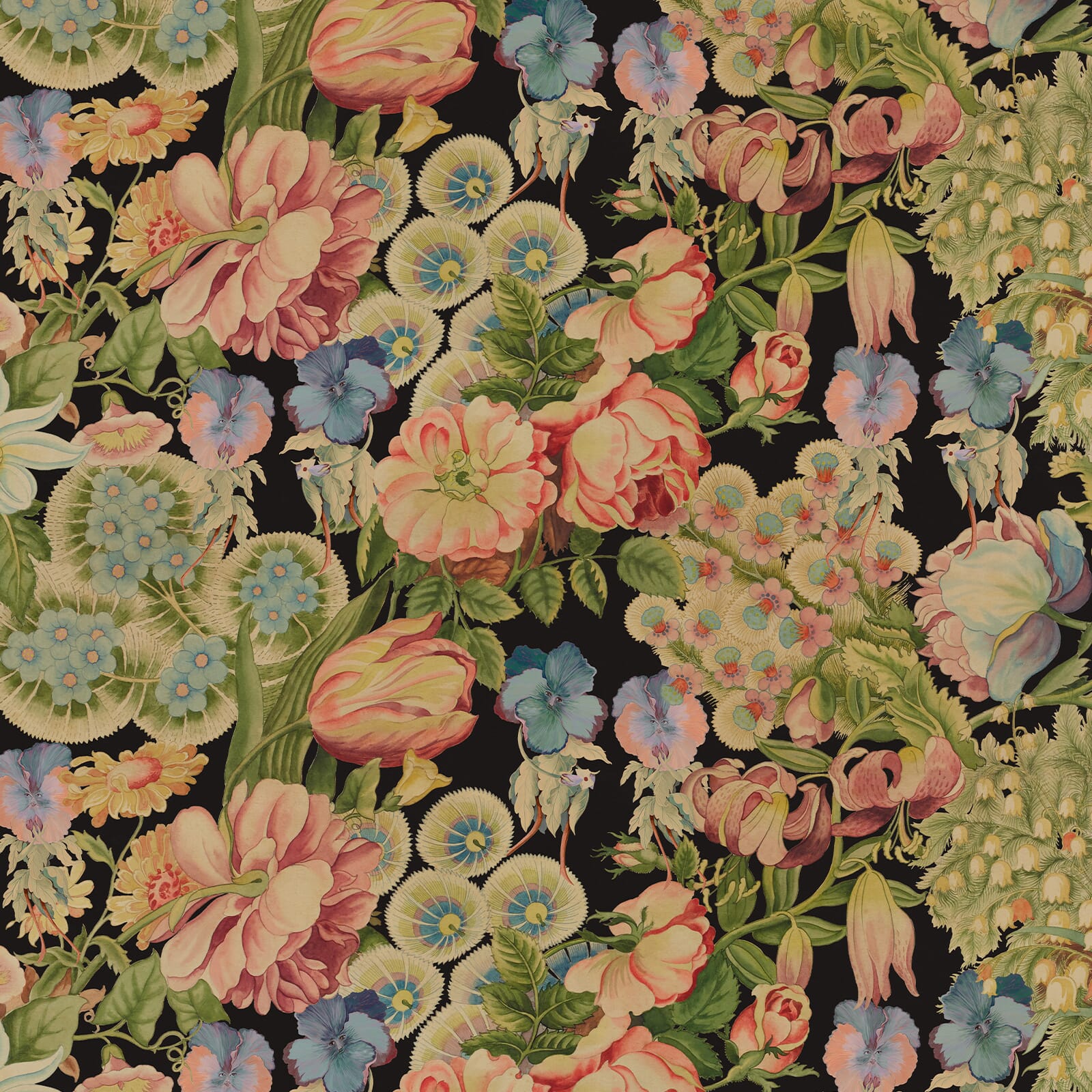 AMATORIA Black Wallpaper Sample - Premium Peel and Stick Wallpaper for Bedroom, Living Room & Home Decor