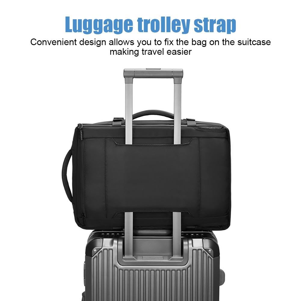 Expandable Vacuum Travel Backpack with Sealed Compression System - Large Carry On Luggage for Airplane, Hiking & Business Trips | Waterproof & Space Saving Design