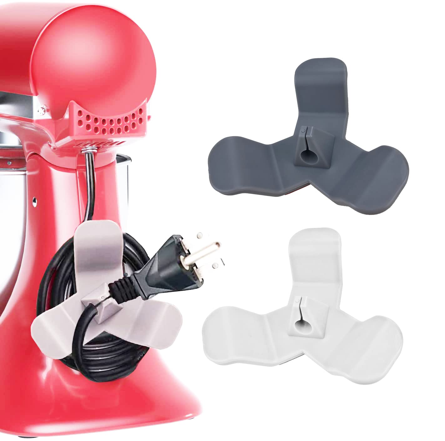 2 Pack Cord Organizer for Kitchen Appliances - Cable Wrap Holder for Mixer, Coffee Maker, Air Fryer - Keep Countertops Tidy & Safe (Perfect for Small Spaces & Home Organization)