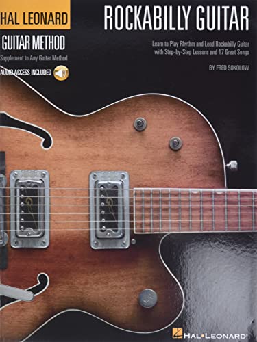 Hal Leonard Rockabilly Guitar Method Book with Online Audio - Learn Rockabilly Guitar Techniques & Songs - Perfect for Beginners & Intermediate Players - Practice at Home or Perform Live