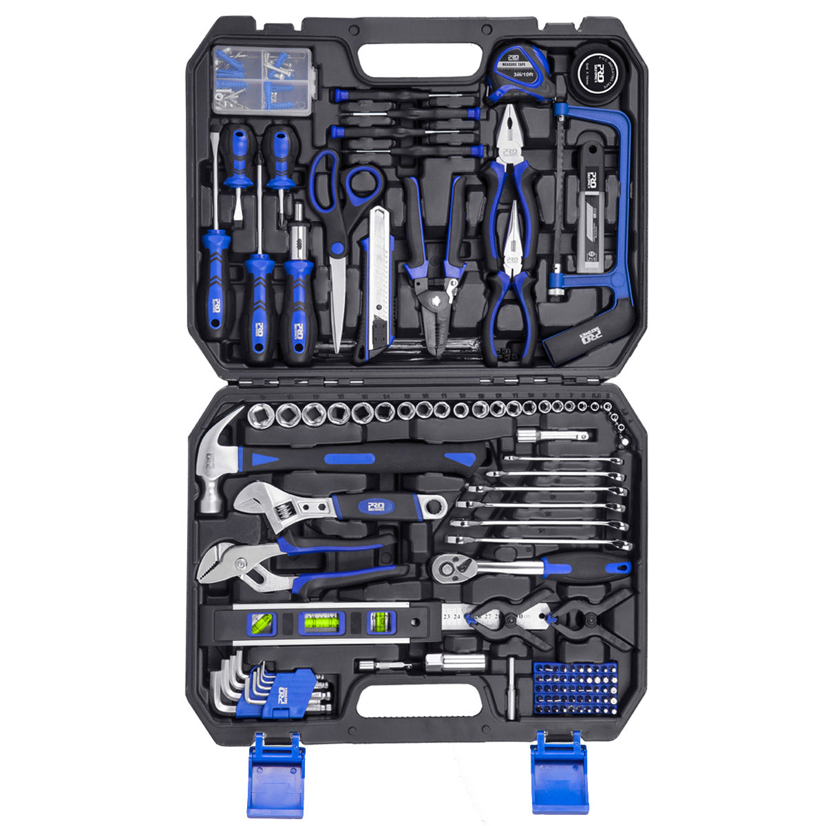 210-Piece Professional Mechanic Hand Tool Set - Complete Automotive & Home Repair Kit for DIY, Car Maintenance, and Household Fixes