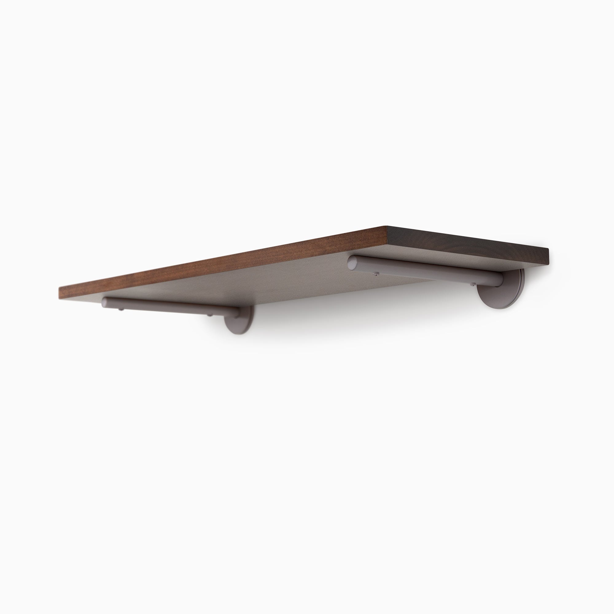 Roderick Espresso Wall Shelf - Rustic Wood Floating Shelf for Kitchen, Bathroom & Living Room - Perfect for Displaying Decor, Plants & Essentials