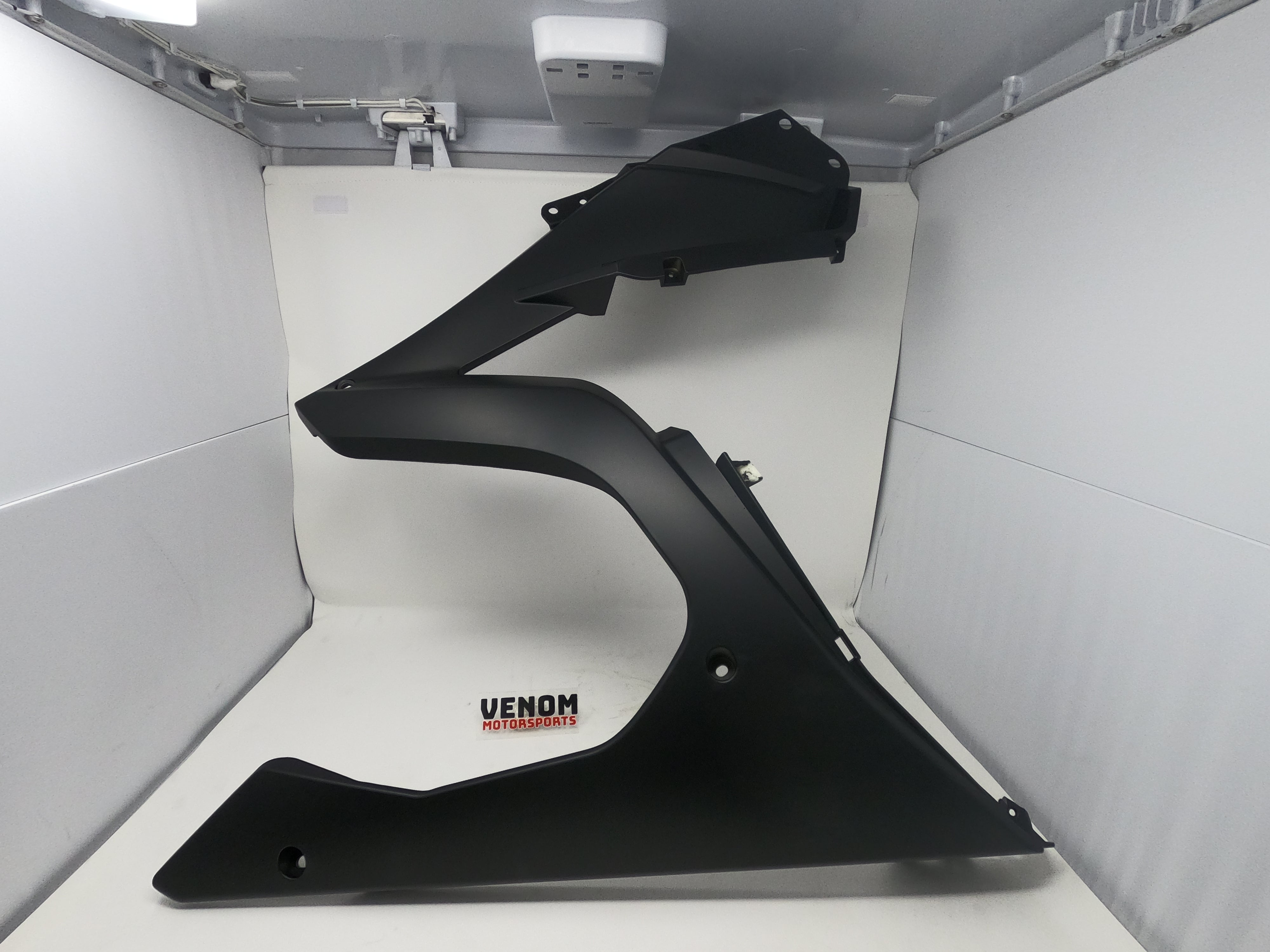 X19 200cc Automatic Motorcycle Left Side Panel - Black Replacement Part (3010677) | Compatible with X19 Models | Perfect for Repair & Maintenance