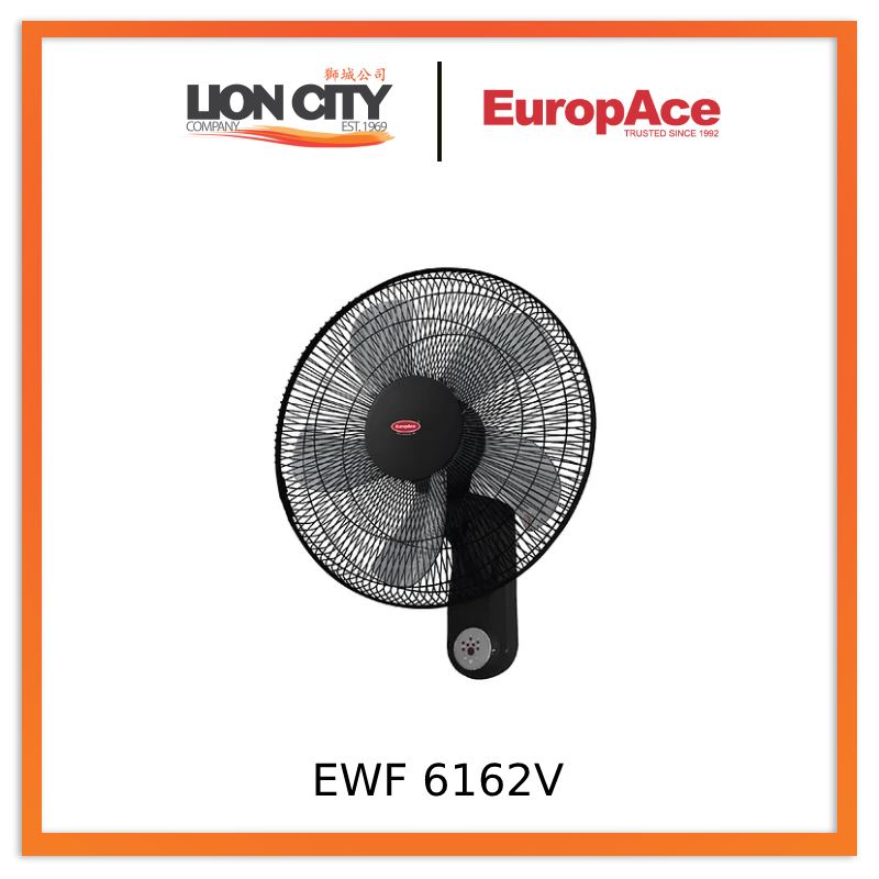 Europace EWF6162V 16 Inch Wall Mount Fan with Remote Control - Quiet High Velocity Air Circulation for Bedroom, Living Room, Office & Garage