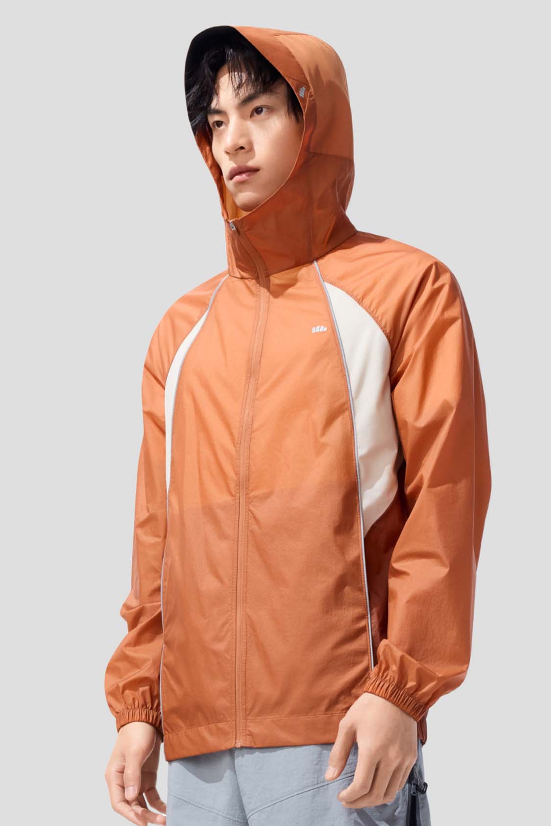 Defend Men's Lightweight Water Repellent Sun Jacket UPF50+ WR938 - Breathable UV Protection Windbreaker for Hiking, Fishing & Outdoor Activities