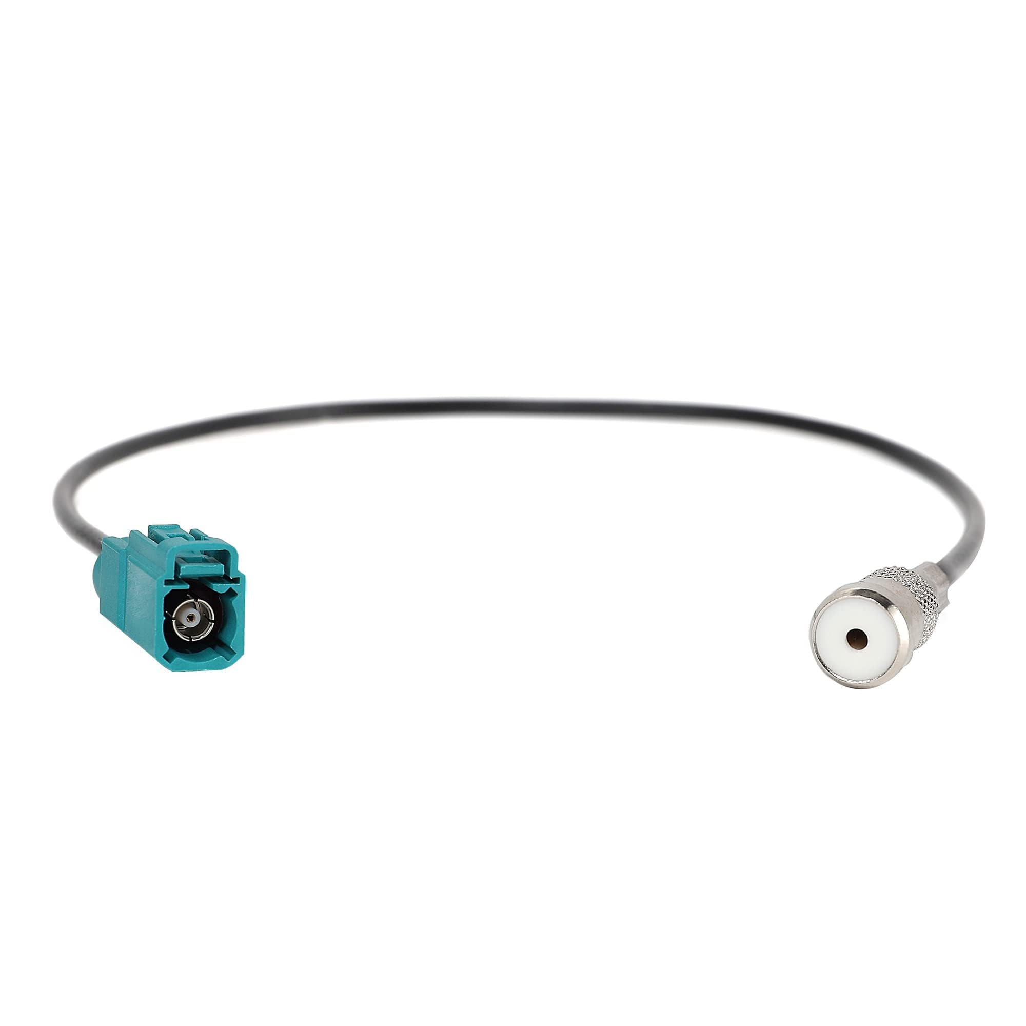 2002-2017 Ford BMW VW Mercedes Audi Skoda Car Radio Antenna Adapter - Fakra to ISO AM FM Connector Plug for Head Unit Stereo CD Media - Perfect for Car Audio System Upgrades & Aftermarket Installations