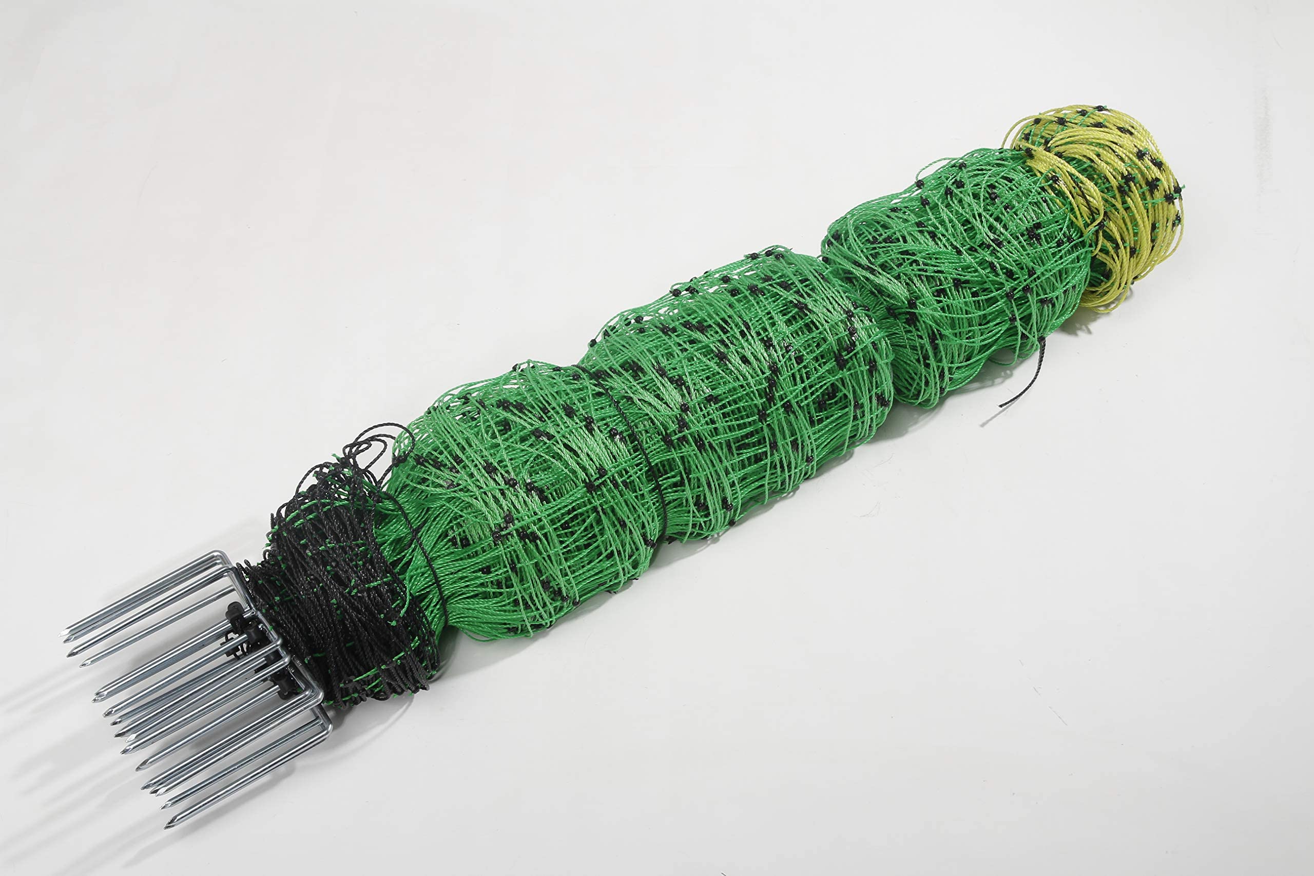 Electric Fence Net for Sheep & Livestock - 3 Feet Tall x 164 Feet Long Green Double Pointed Netting Fence - Ideal for Pasture, Farm & Animal Containment