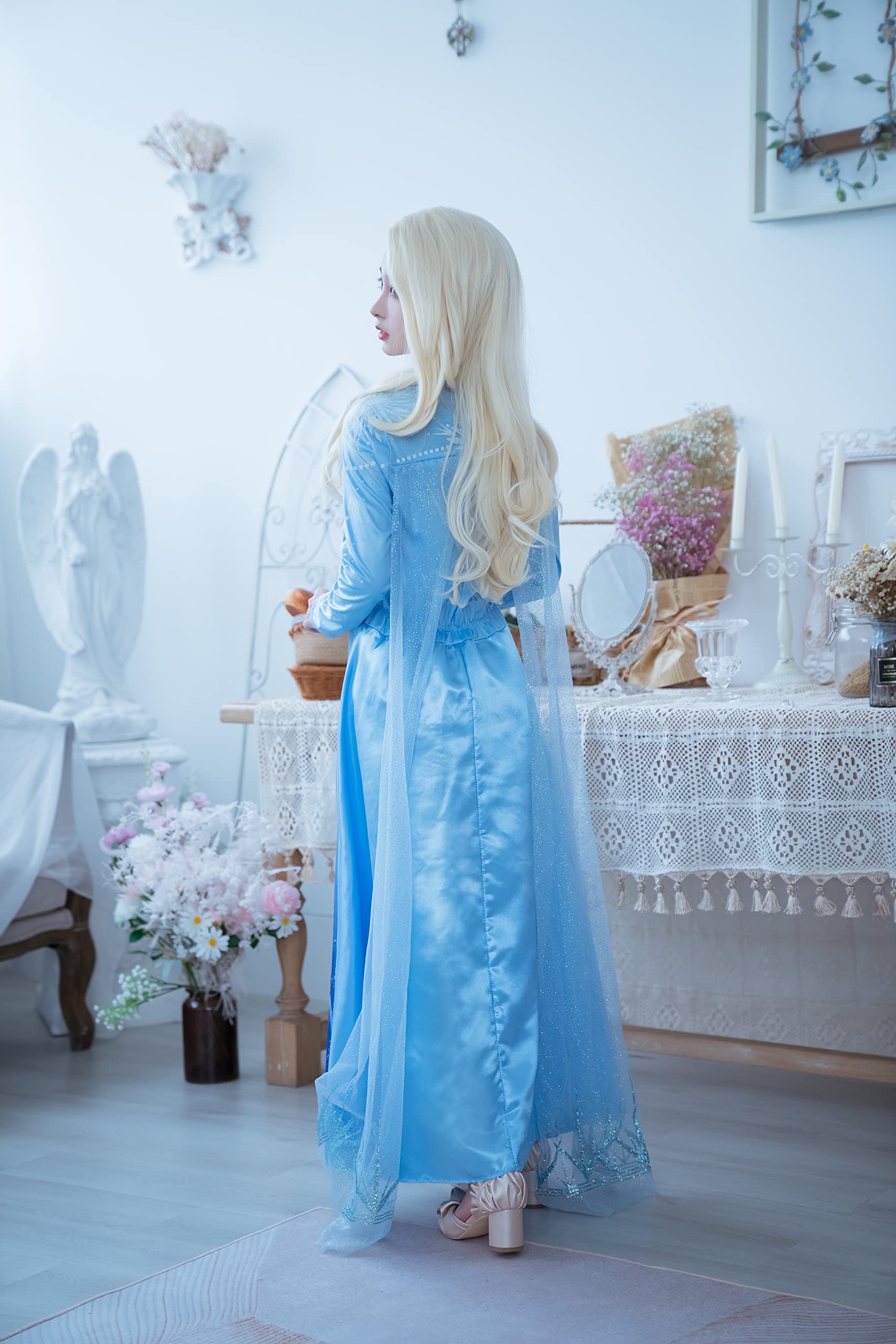 Disney Frozen 2 Elsa Deluxe Adult Costume for Women - Official Licensed Dress Up Outfit for Halloween, Cosplay & Themed Parties