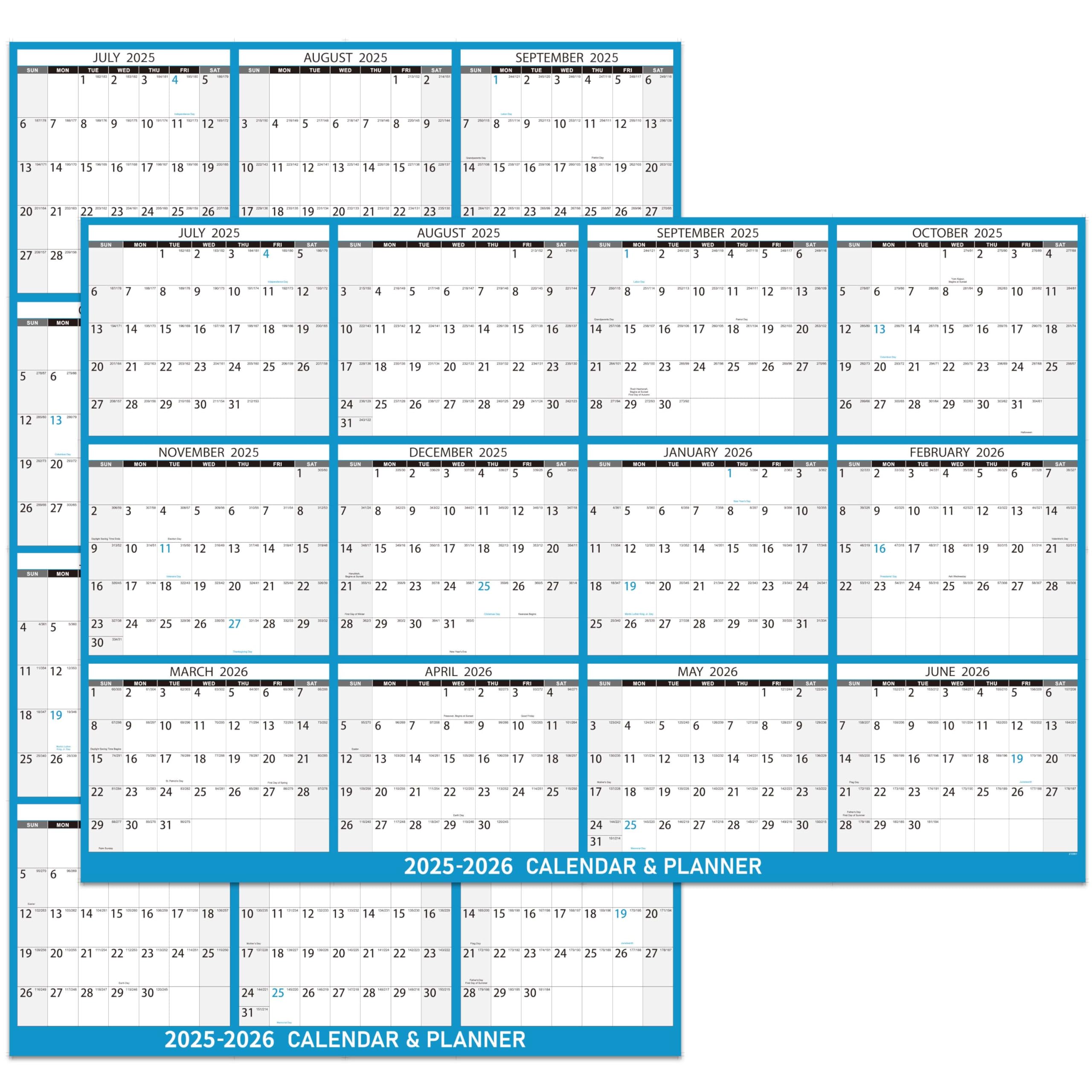 2025-2026 Dry Erase Wall Calendar - 23