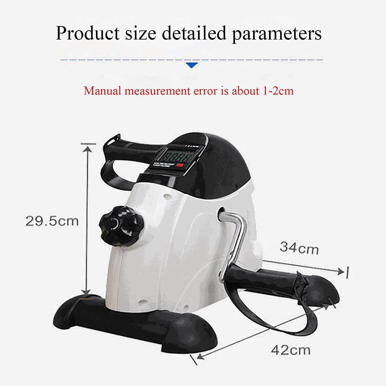 Ultra-Quiet Exercise Bike for Home Cardio Workout - Indoor Cycling Bike with Digital LCD Monitor for Rehabilitation & Fitness Training - Perfect for Home Gym, Small Spaces & Physical Therapy
