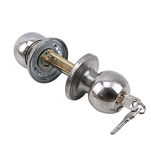 Aluminum Alloy Door Knob with Key - Secure Bedroom, Bathroom & Living Room