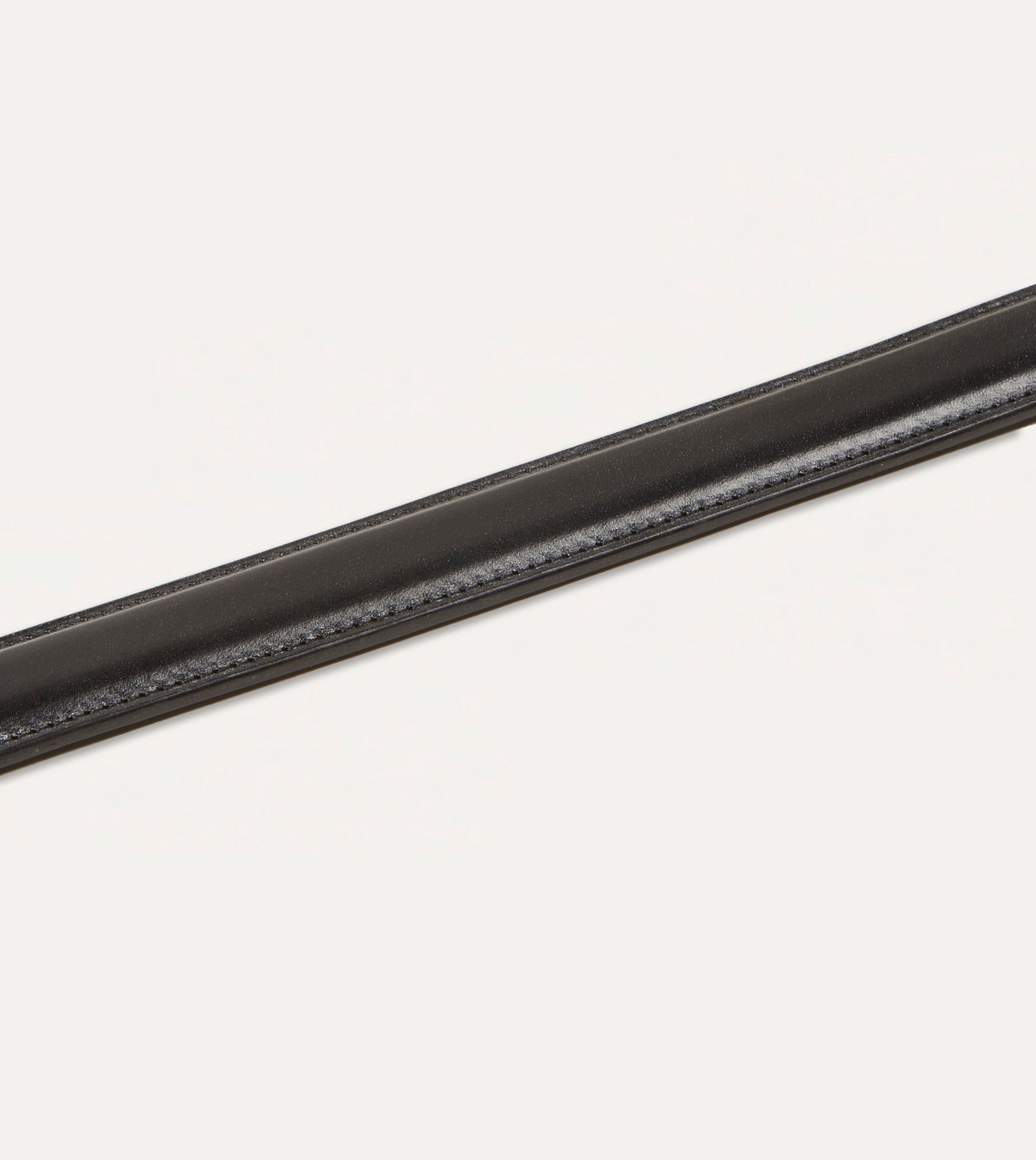 Premium Black Bridle Leather Belt - Genuine Leather, Brass Buckle - Perfect for Formal Wear, Business Attire & Everyday Use