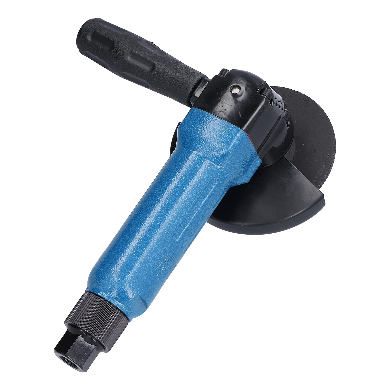 Mini Pneumatic Polisher - 4in Low Vibration Air Angle Grinder with 1/4in Intake Connector & Grinding Wheel for Sanding, Polishing & Metal Work (Blue, Japanese Style) - Perfect for Automotive Detailing, Woodworking & DIY Projects