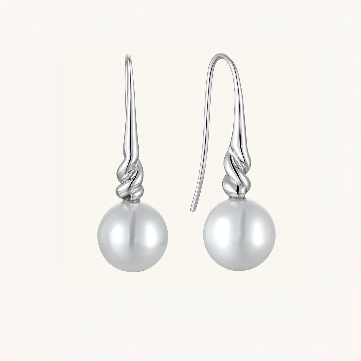 Vigorous Pearl Dangle Earrings for Women - Elegant Drop Pearl Jewelry for Party, Wedding & Special Occasions