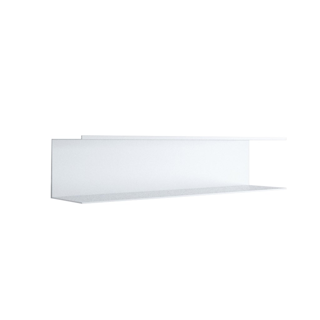 NANKAN Floating Wall Shelves Set - Wrought Iron Wall Mounted Shelf for Living Room, TV, Sofa, Set-top Box - Decorative Storage Organizer 80x15x22cm (White) - Perfect for Home Decor, Small Space Organization & Displaying Books, Plants, Photos