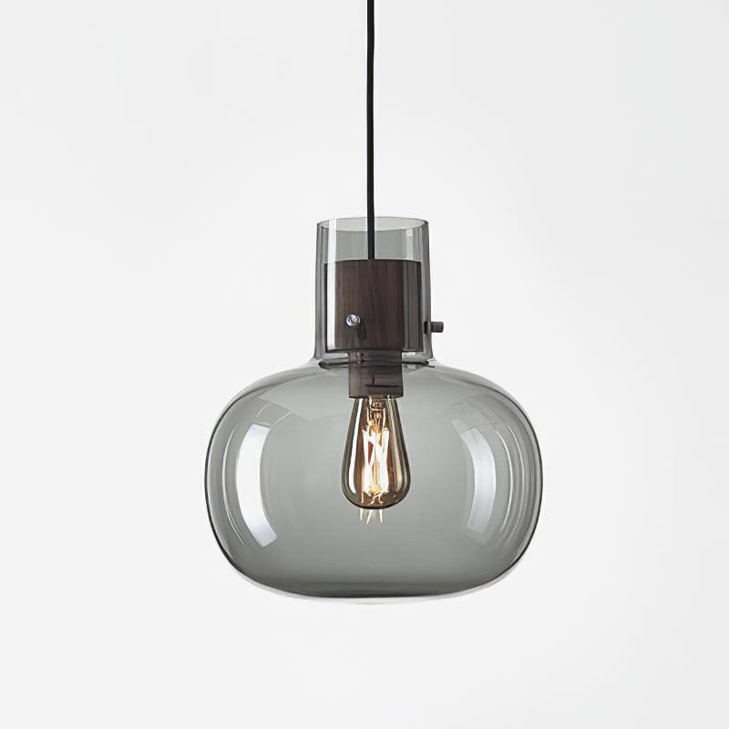 Elegant Cambre Glass Pendant Light - Modern Hanging Fixture for Kitchen Island, Dining Room & Bedroom Lighting